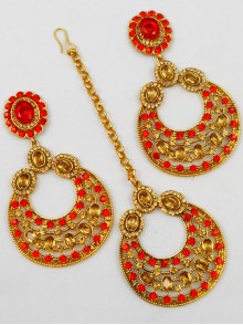 Earring Maang Tikka Set